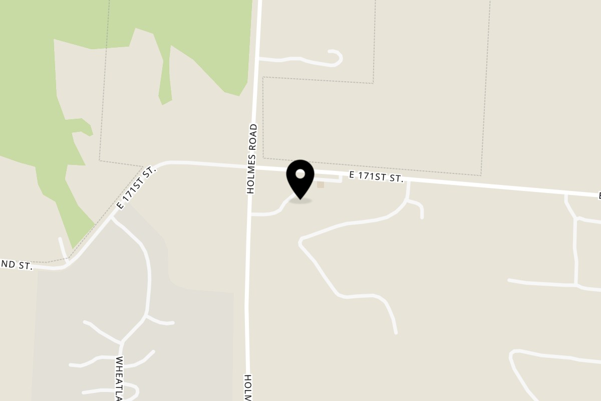 Map showing the location of Snead's Bar-B-Q on 1001 E 171st St in Belton